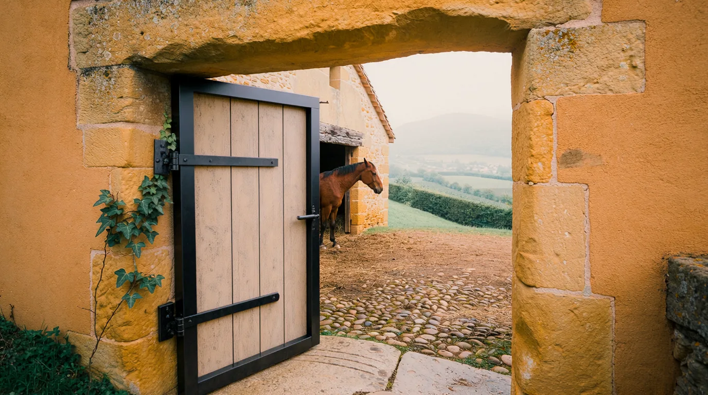 Entrée, Écurie Feuillerac, centre équestre à Lapeyrouse